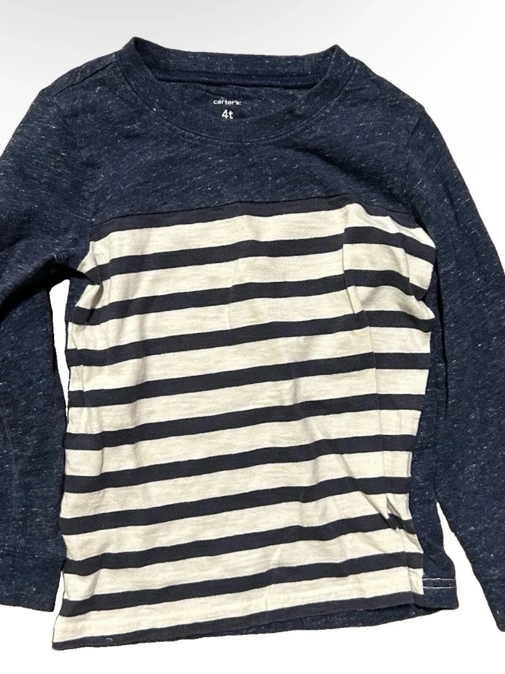 Toddler Boy Long Sleeve Winter Tops Vest Stripes Hoodie Size 4T